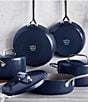 GreenPan Greenpan GP5 2-Pack Frying Pan Set, Color:Oxford Blue - Image 3