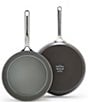 Color:Cocoa - Image 1 - Greenpan GP5 2-Pack Frying Pan Set