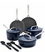 GreenPan Greenpan GP5 Hard Anodized 15-Piece Cookware Set, Color:Oxford Blue - Image 1