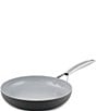 GreenPan Paris Pro Ceramic Non-Stick Open Fry Pan, Color:Grey - Image 1