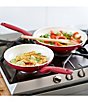 Color:Red - Image 2 - Rio 2-Pack 8#double; & 10#double; Fry Pans