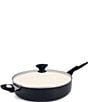 GreenPan Rio Ceramic Non-Stick 5-qt. Covered Saute Pan with Helper Handle, Color:Black - Image 1