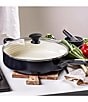GreenPan Rio Ceramic Non-Stick 5-qt. Covered Saute Pan with Helper Handle, Color:Black - Image 2