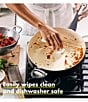GreenPan Rio Ceramic Non-Stick 5-qt. Covered Saute Pan with Helper Handle, Color:Black - Image 3