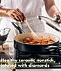 GreenPan Rio Ceramic Non-Stick 5-qt. Covered Saute Pan with Helper Handle, Color:Black - Image 4