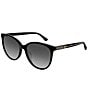 Color:Black - Image 1 - Cat Eye Sunglasses