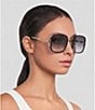 Gucci Women's Logo Square Framed Sunglasses - Image 3