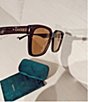 Color:Brown - Image 6 - Men's Gg0965sa Rectangular 57mm Sunglasses