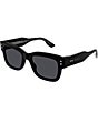 Color:Black - Image 1 - Men's GG1217S 53mm Square Sunglasses