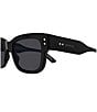 Color:Black - Image 3 - Men's GG1217S 53mm Square Sunglasses