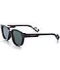Color:Black - Image 1 - Men's Gg1237S 53mm Round Mountain Sunglasses