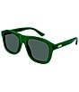 Color:Green - Image 1 - Men's GG1316S 54mm Navigator Sunglasses