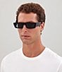Color:Black - Image 4 - Men's GG1331S 54mm Rectangle Sunglasses