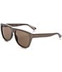 Color:Brown - Image 1 - Men's GG1345S 57mm Navigator Sunglasses