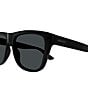 Color:Black - Image 3 - Men's GG1345S 57mm Navigator Sunglasses