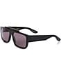 Color:Black - Image 1 - Men's GG1460S Lettering 56mm Rectangle Sunglasses