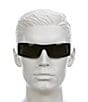 Color:Black - Image 2 - Men's GG1492S Fashion 64mm Rectangle Wrap Sunglasses