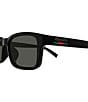 Gucci Men's Gucci Lines 57mm Rectangle Sunglasses, Color:Shiny Black - Image 3
