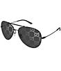 Gucci Men's Interlocking 65mm Logo Lens Aviator Sunglasses - Image 1