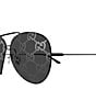 Gucci Men's Interlocking 65mm Logo Lens Aviator Sunglasses - Image 3