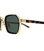 Gucci Men's Lettering Noble Tip 51mm Rectangle Sunglasses - Image 3