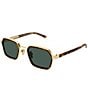 Gucci Men's Lettering Noble Tip 51mm Rectangle Sunglasses - Image 1