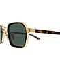 Gucci Men's Lettering Noble Tip 51mm Rectangle Sunglasses - Image 3
