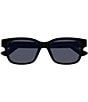 Gucci Men's Minimal 54mm Square Wayfarer Sunglasses, Color:Shiny Black - Image 2