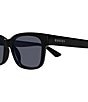Gucci Men's Minimal 54mm Square Wayfarer Sunglasses, Color:Shiny Black - Image 3