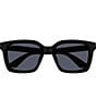 Color:Shiny Opal Blue Grey - Image 2 - Men's Minimal 54mm Square Sunglasses