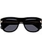 Color:Black - Image 2 - Men's New York 30's 54mm Square Sunglasses