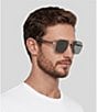 Gucci Men's Pilot 60mm Sunglasses - Image 3