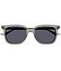 Color:Transparent Taupe - Image 2 - Men's Running Web 54mm Square Sunglasses