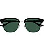 Color:Black/Silver - Image 2 - Men's Running Web 55mm Round Sunglasses