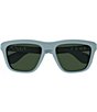 Color:Matte Solid Dusty Light Blue - Image 2 - Men's Twinsburg 55mm Square Sunglasses