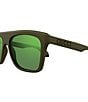 Color:Matte Dark Green - Image 3 - Men's Twinsburg 57mm Flash Rectangle Sunglasses