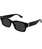 Gucci Men's Vertical Web GG2084 52mm Square Sunglasses - Image 1