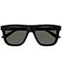Color:Black - Image 2 - Men's Web Ingot 54mm Square Sunglasses