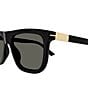 Color:Black - Image 3 - Men's Web Ingot 54mm Square Sunglasses