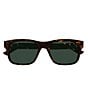 Gucci Men's Web Stripe 55mm Square Sunglasses - Image 5