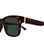 Gucci Men's Web Stripe 55mm Square Sunglasses - Image 6