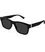 Gucci Men's Web Stripe 55mm Square Sunglasses - Image 1