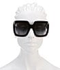 Color:Black - Image 2 - Square Sunglasses