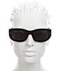 Color:Black - Image 2 - Unisex Gg1215S 51mm Rectangle Sunglasses