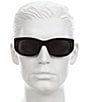 Color:Black - Image 3 - Unisex Gg1215S 51mm Rectangle Sunglasses
