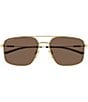 Gucci Web Stripe 59mm Navigator Sunglasses - Image 2