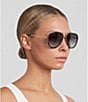 Gucci Women's Aviator 57mm Sunglasses - Image 3