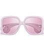 Gucci Women's Chaise Lounge 58mm Mirrored Statement Square Sunglasses, Color:Metallic Light Pink - Image 2