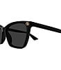 Gucci Women's Double G 56mm Cat Eye Sunglasses - Image 6