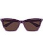 Gucci Women's Double G 56mm Gradient Frame Cat Eye Sunglasses - Image 2